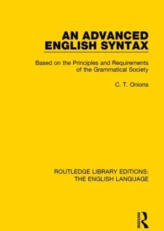 An Advanced English Syntax For Sale